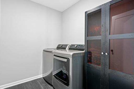 Upper level laundry, conveniently located between all 4 bedrooms
