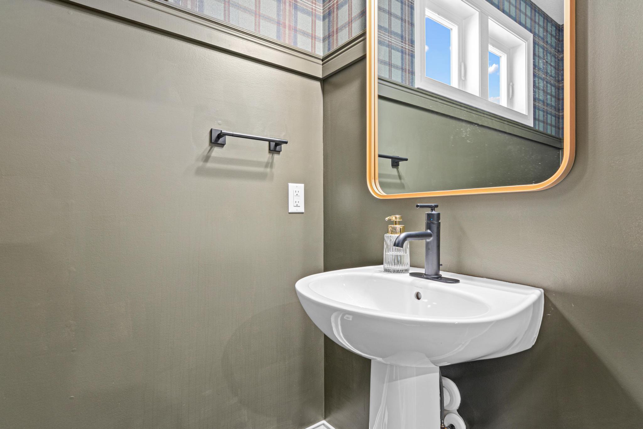 Main floor powder room