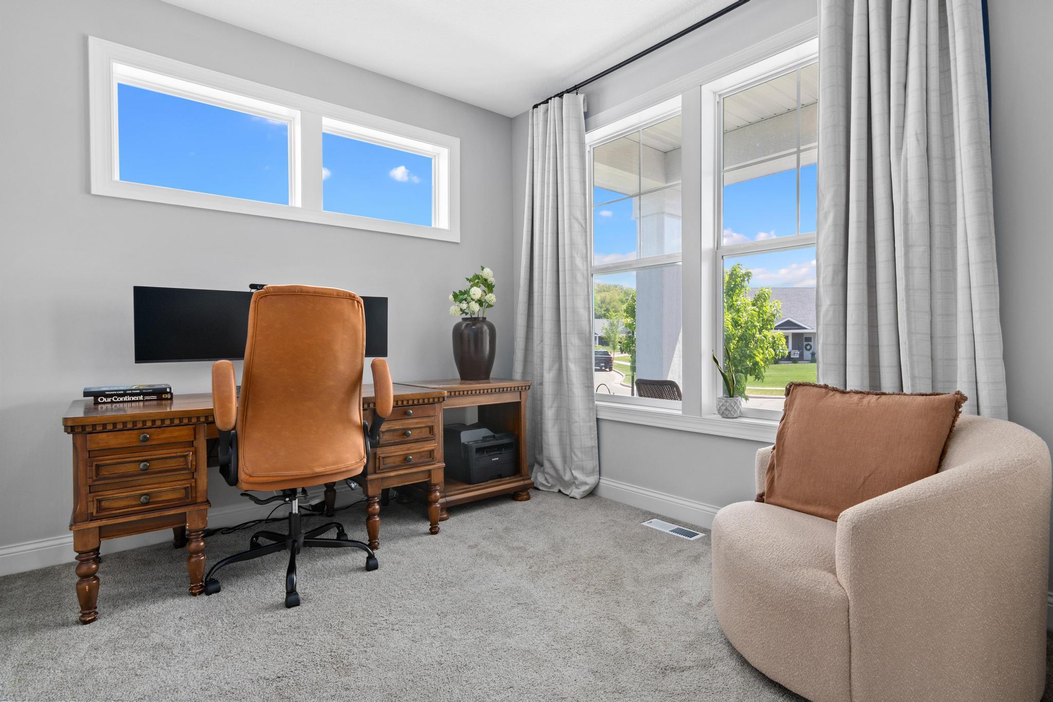 Main floor home office to your right