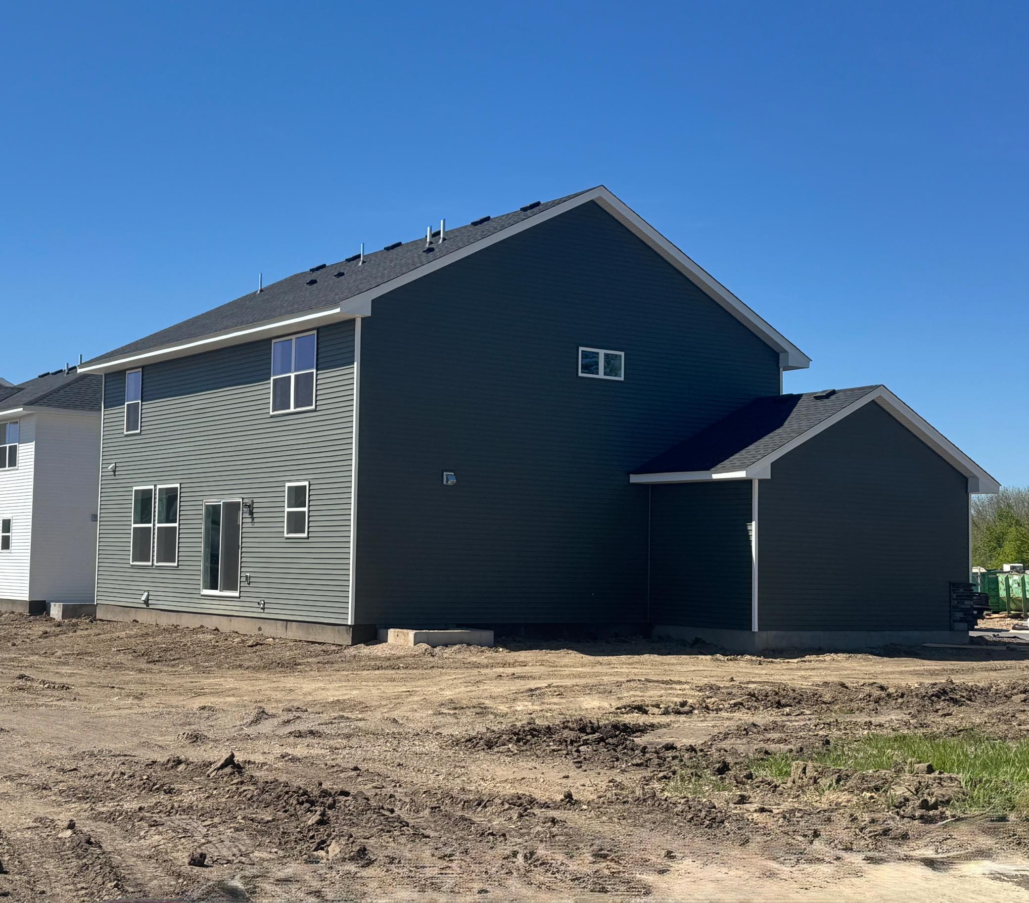 (Photo is of the actual home in progress.)