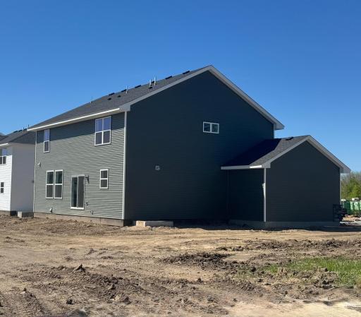 (Photo is of the actual home in progress.)