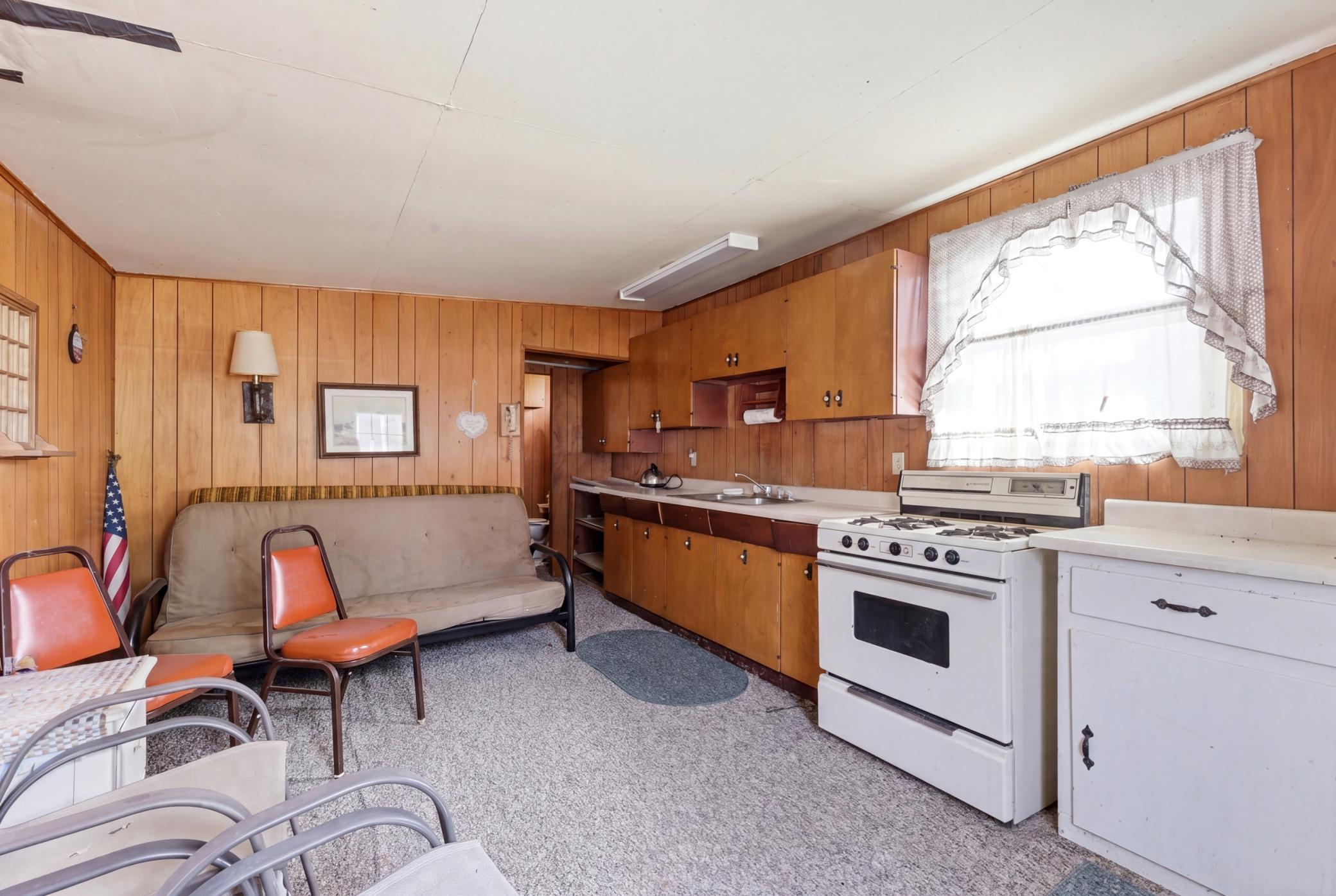 Living Area & Kitchen