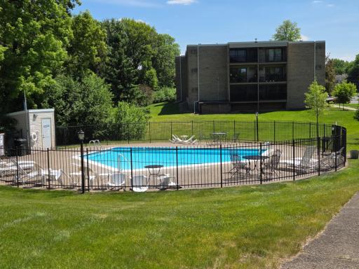 Photos of the pool. There is also a sauna
