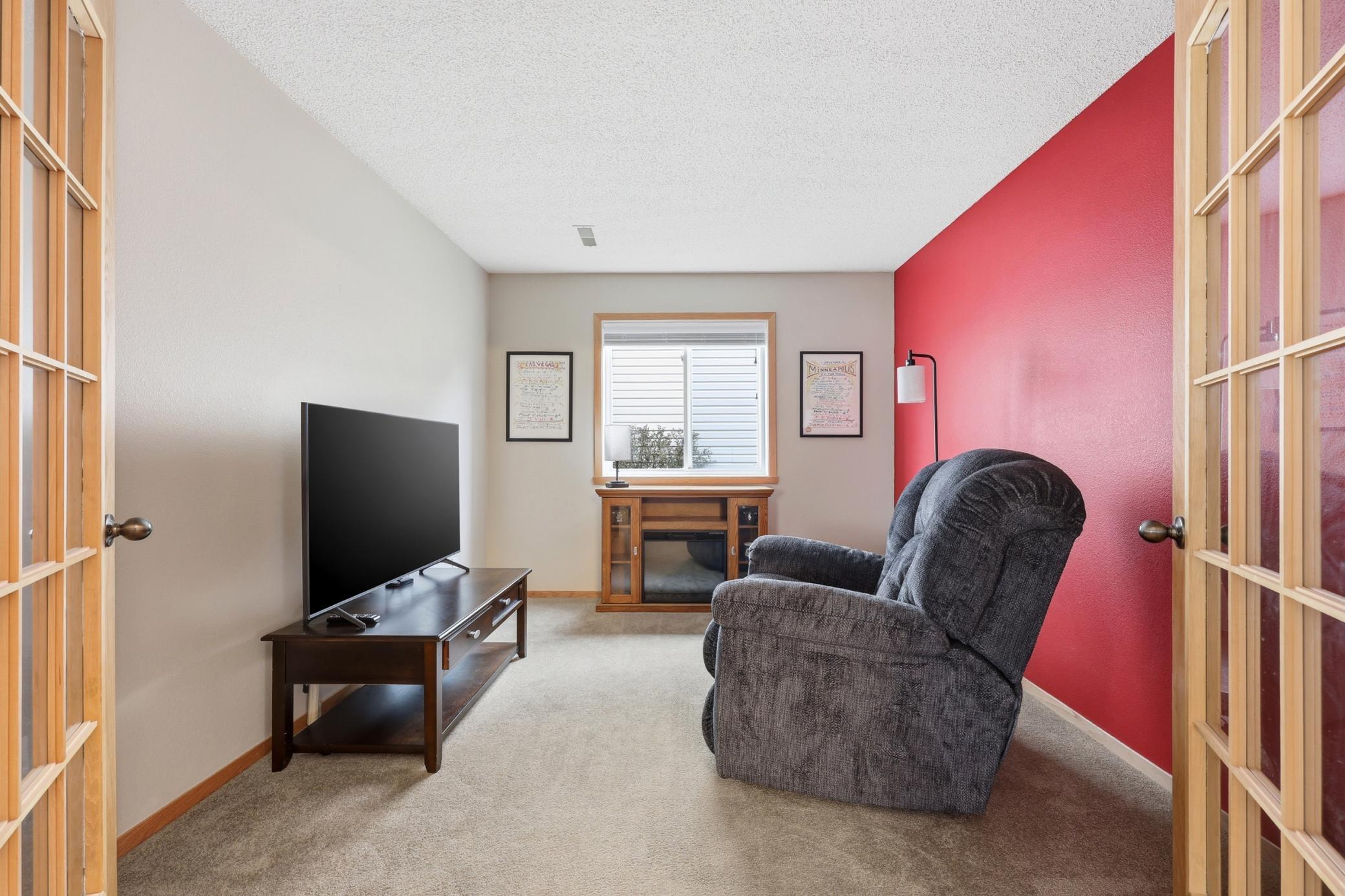 Bonus room or office off living room