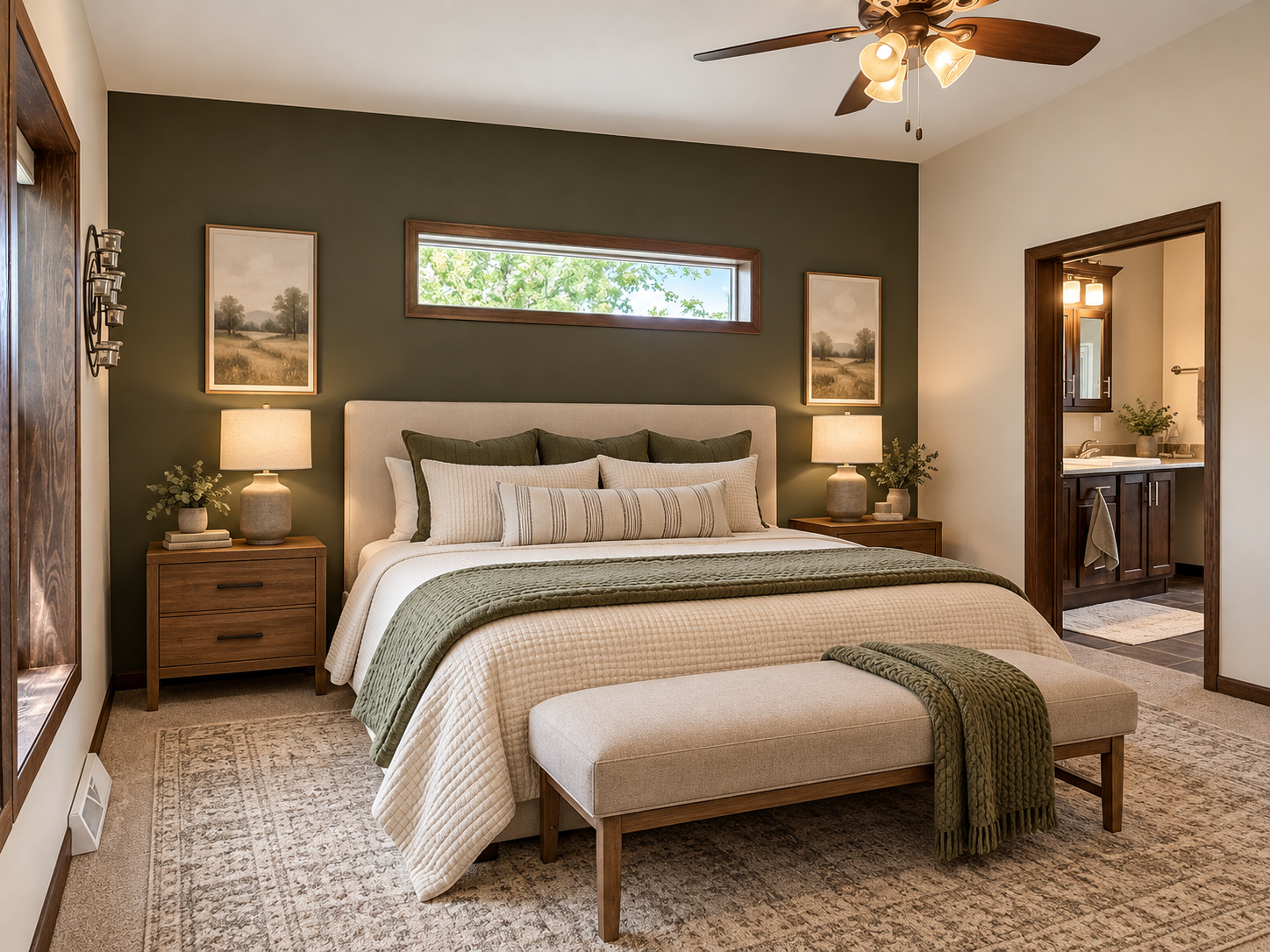 Primary Bedroom - virtually staged