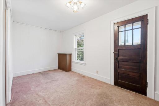 Three of three bedrooms on the upper level. Walk-in closet
