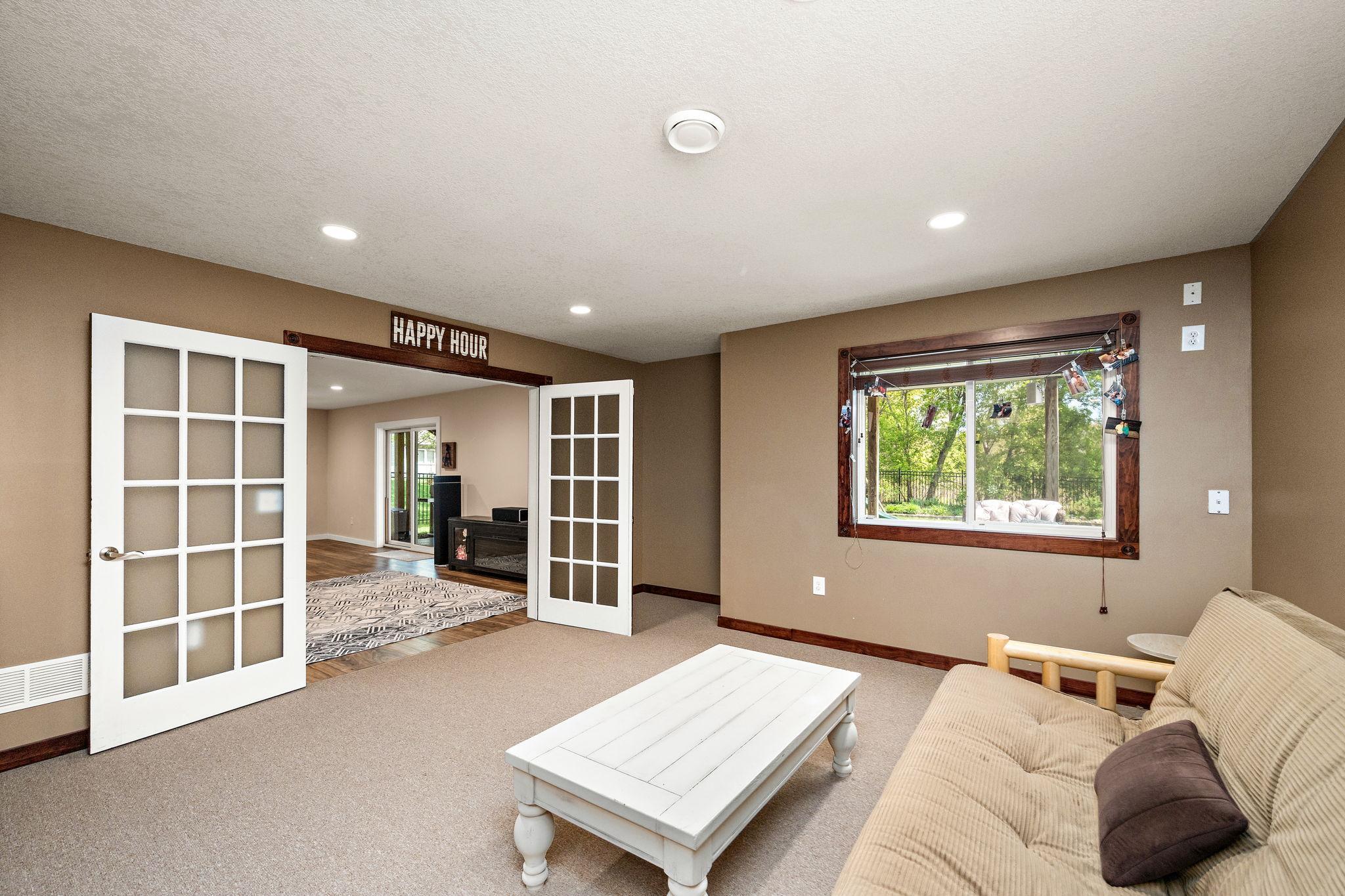 Bedroom #4 is currently being used as a office