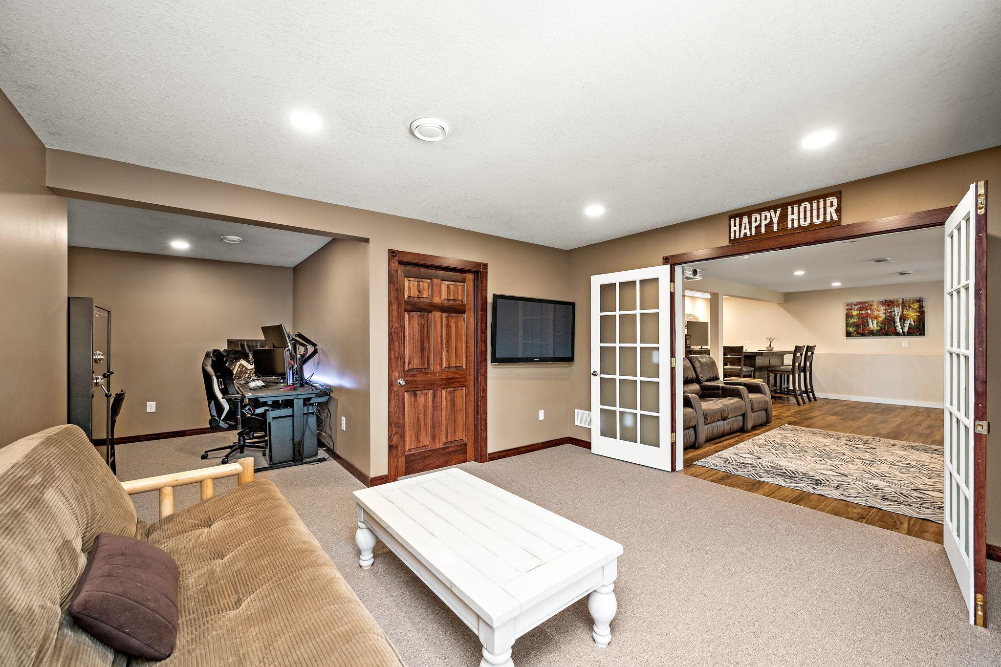 Bedroom #4 is currently being used as an office