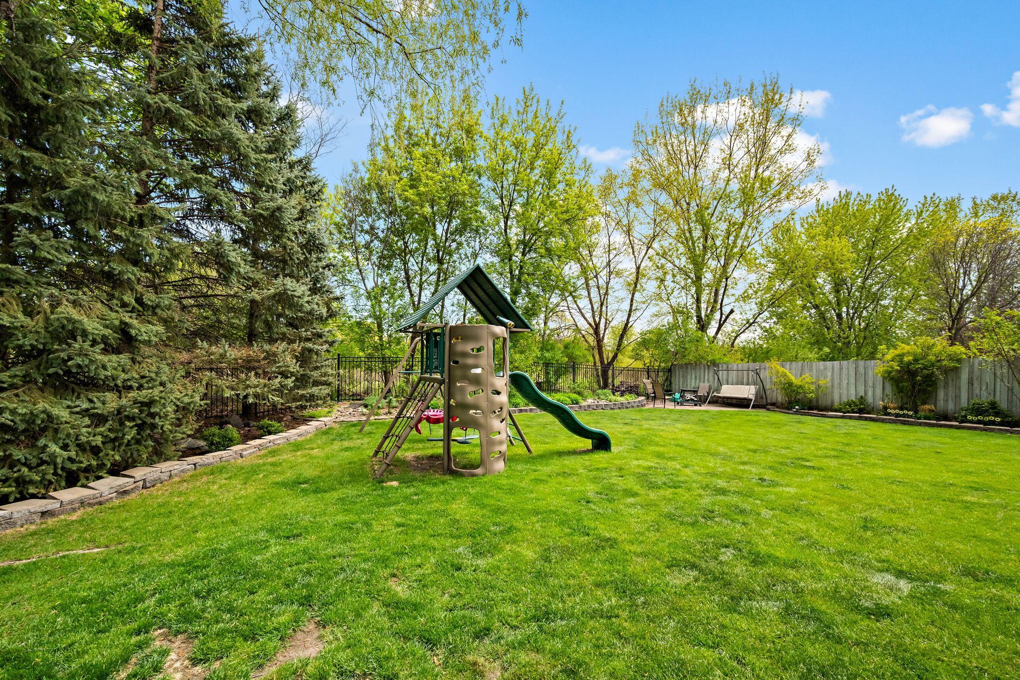Very private backyard