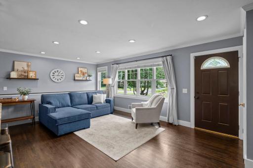 Large windows throughout bring in a ton of natural light.