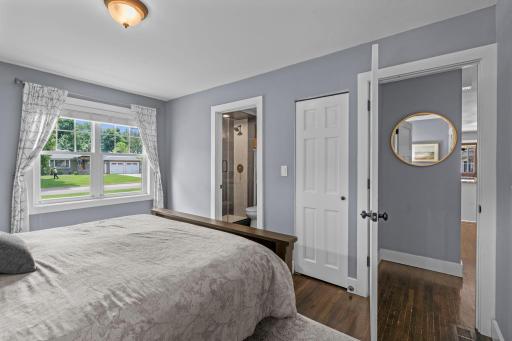 Elegant white trim and 6 panel white doors throughout.