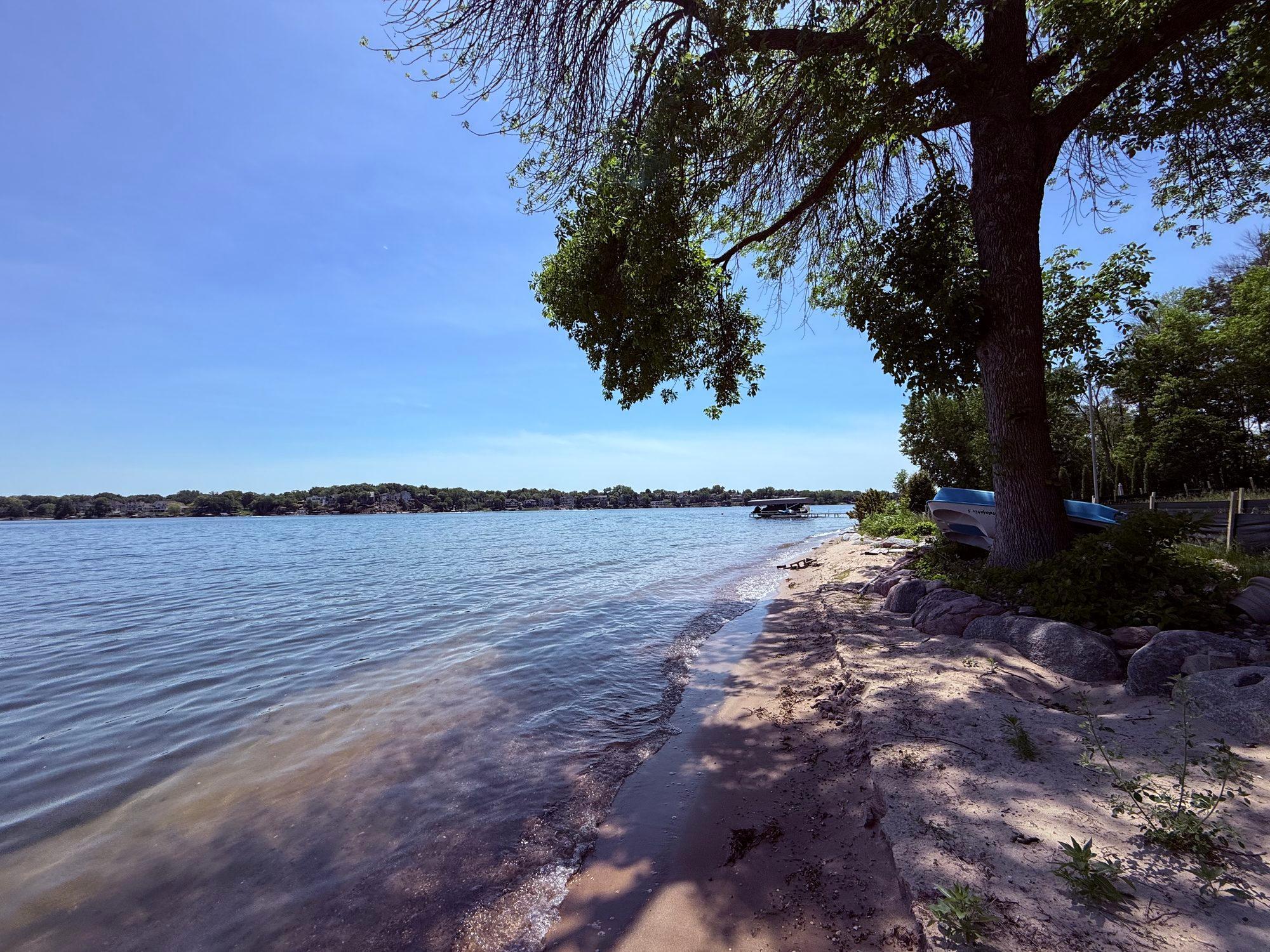 View of shoreline to the west