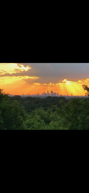 Sunset view from the deck