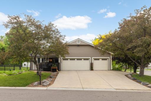 Beautiful crab apple trees in the front and side yard, concrete drive, front porch with a gate to contain dogs or kids on a corner lot with a fenced in yard + a SHED on the side for storage. What more do you need??