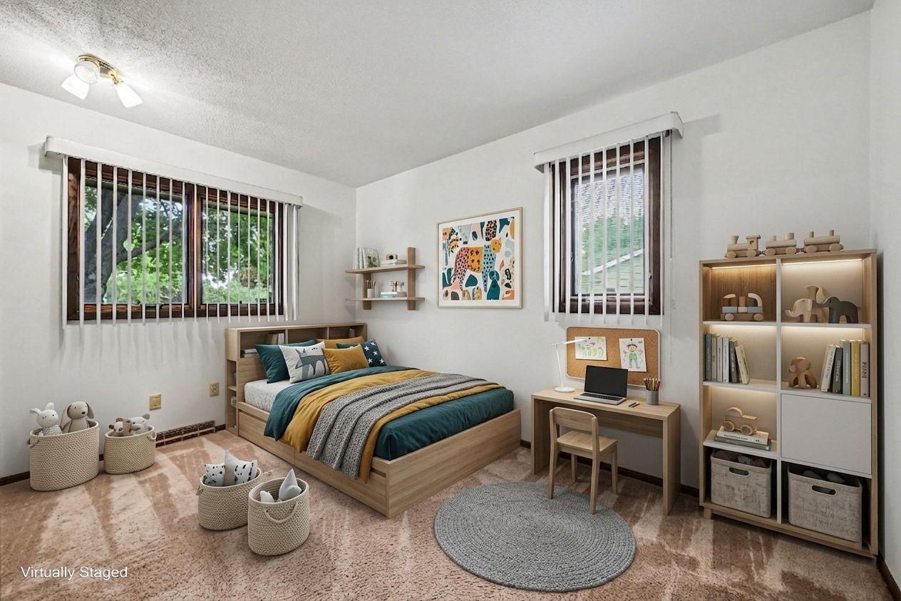 Virtually Staged Bedroom