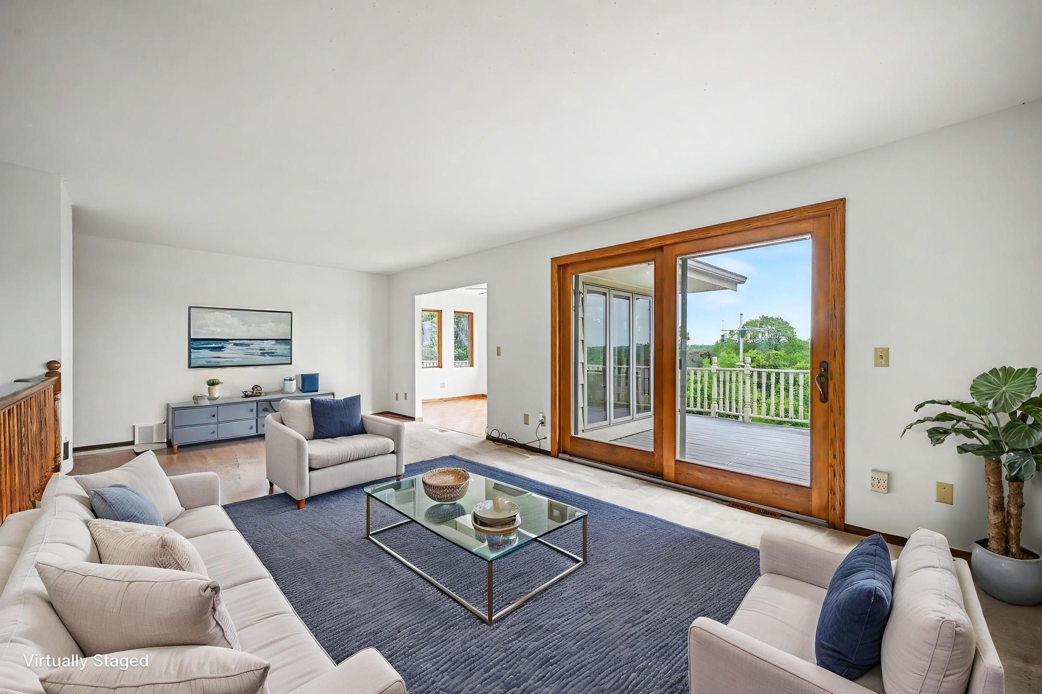 Virtually Staged Living Room
