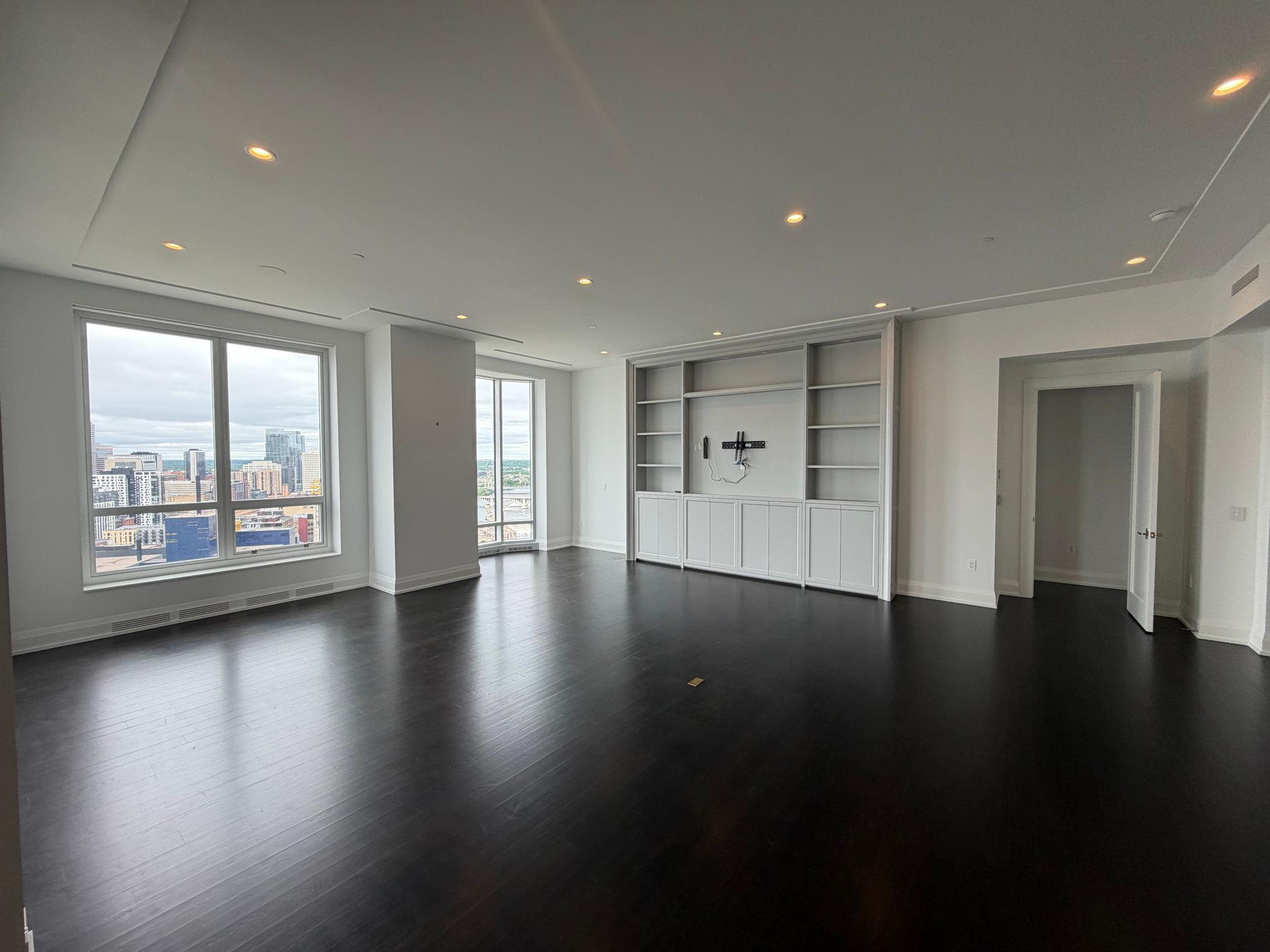 Living Room with Builtin Cabinets