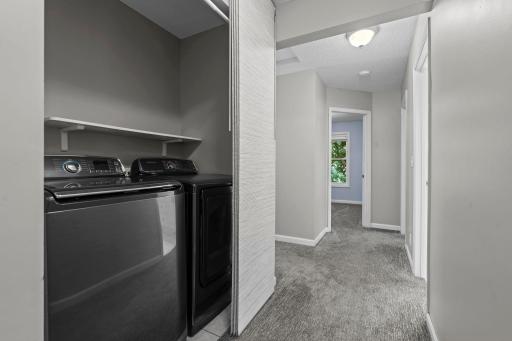 Main-level laundry.