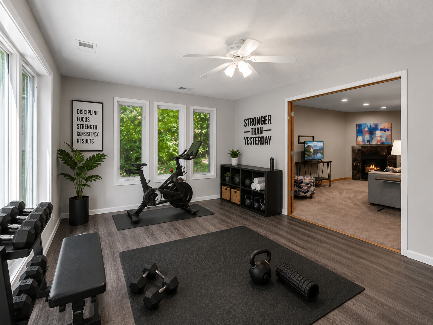 Sunroom virtually staged