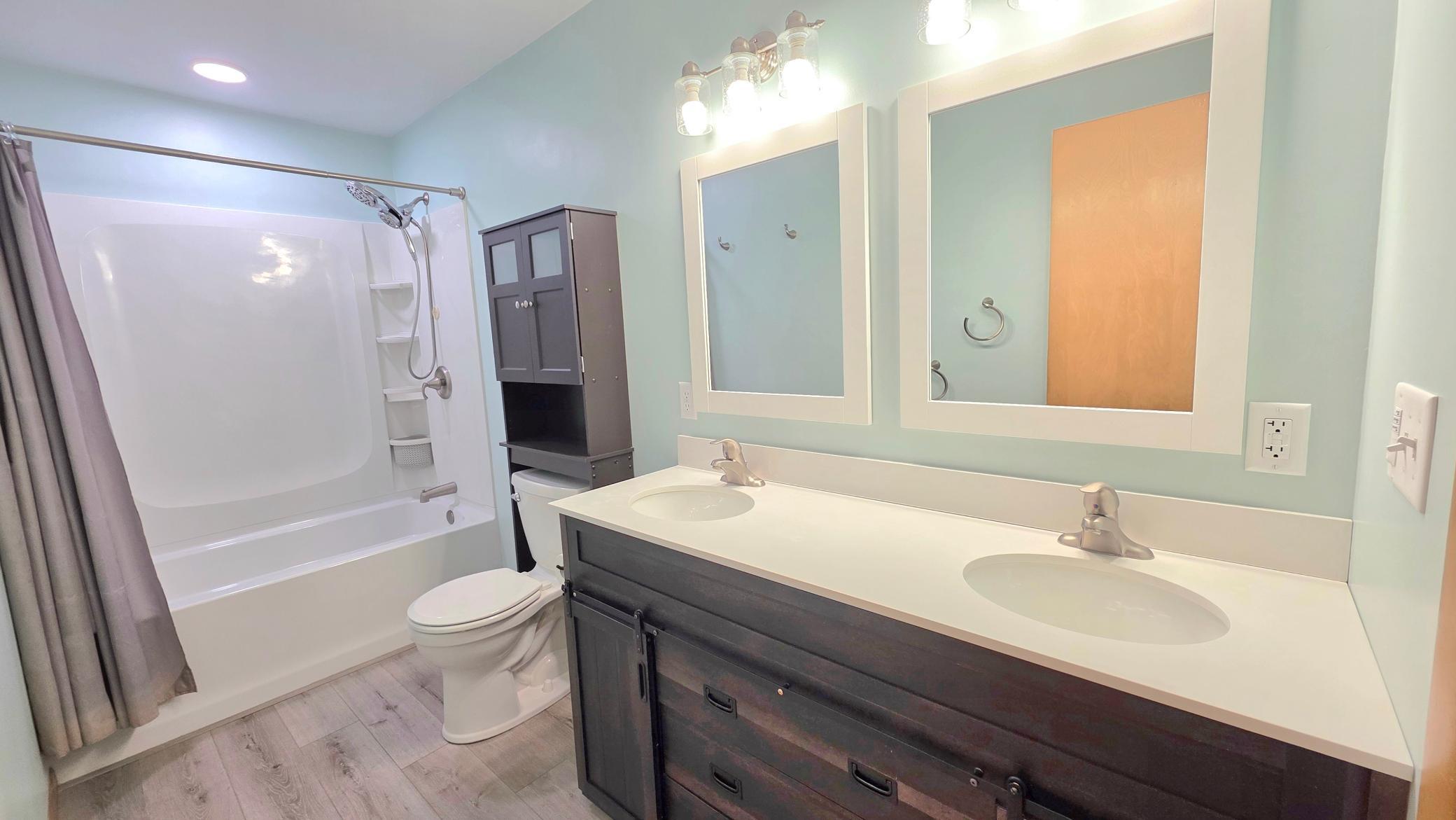 main floor full bath remodeled