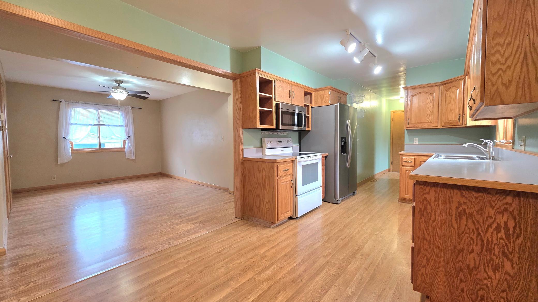 Dining and kitchen