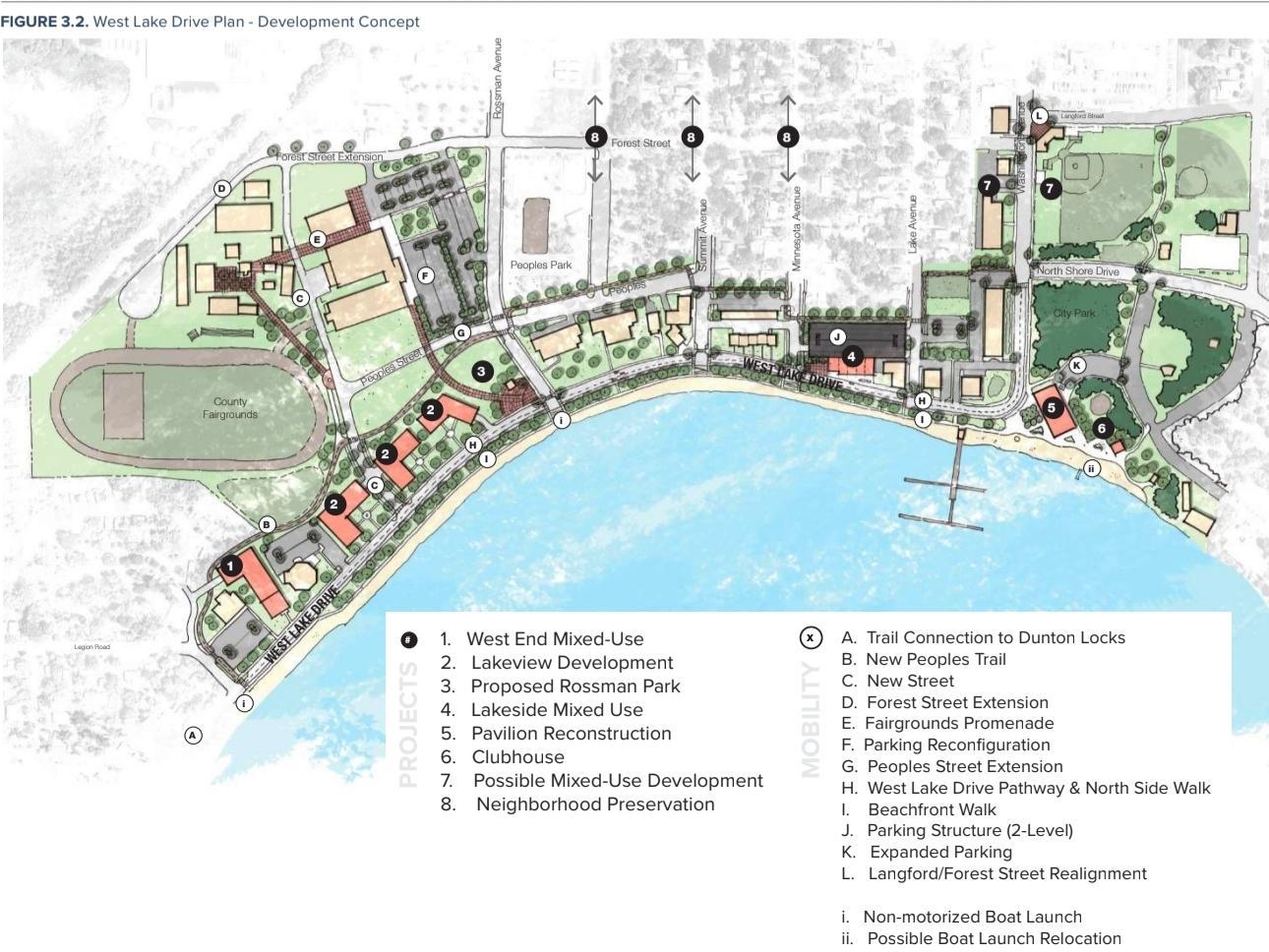 West Lake Drive developement plan