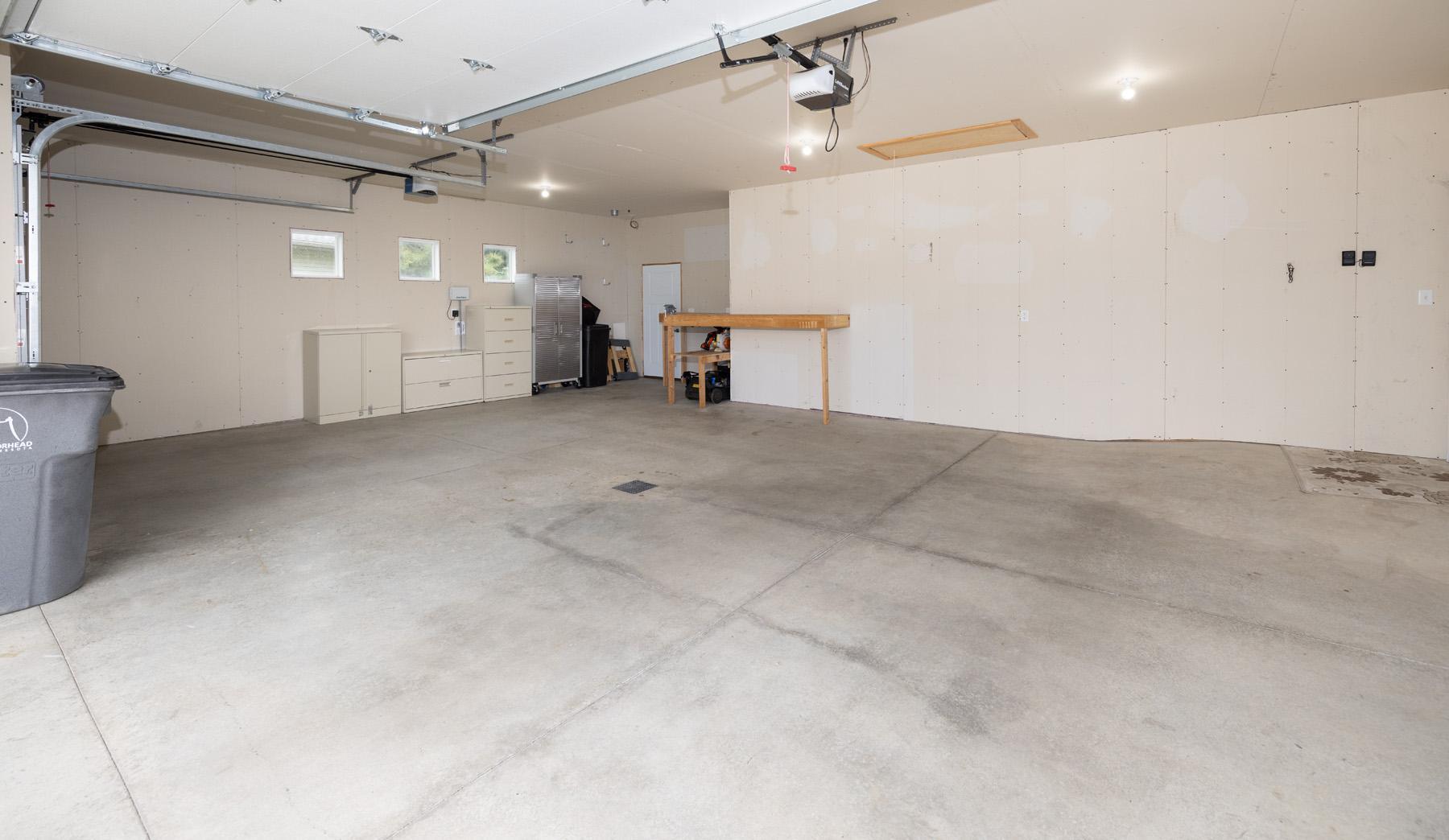 Garage roughed in for Furnace