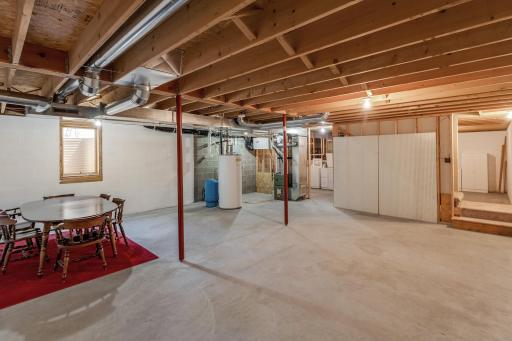 Unfinished basement for additional living space!