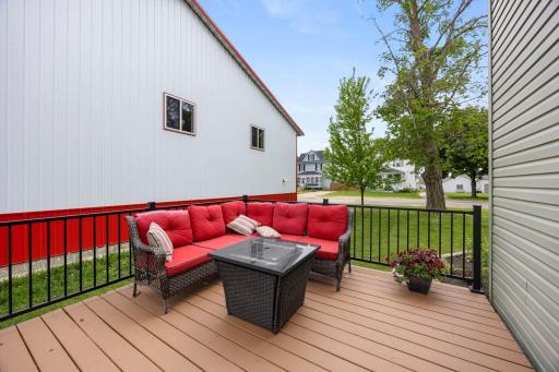 Deck is freshly painted and ready for summer