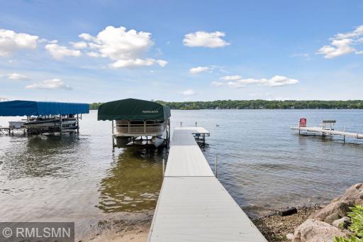 View of the lake from the beach