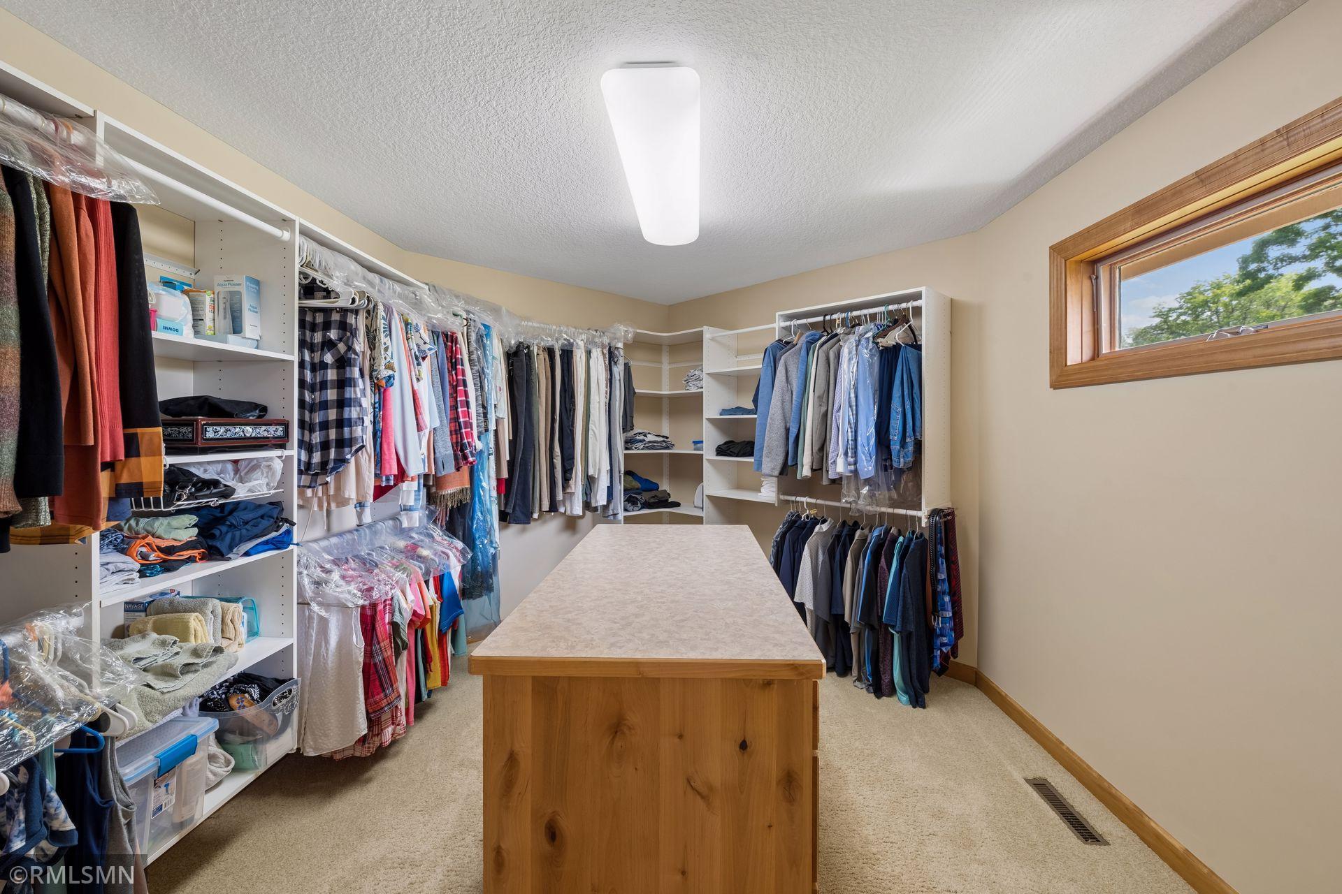 Primary walk-in closet