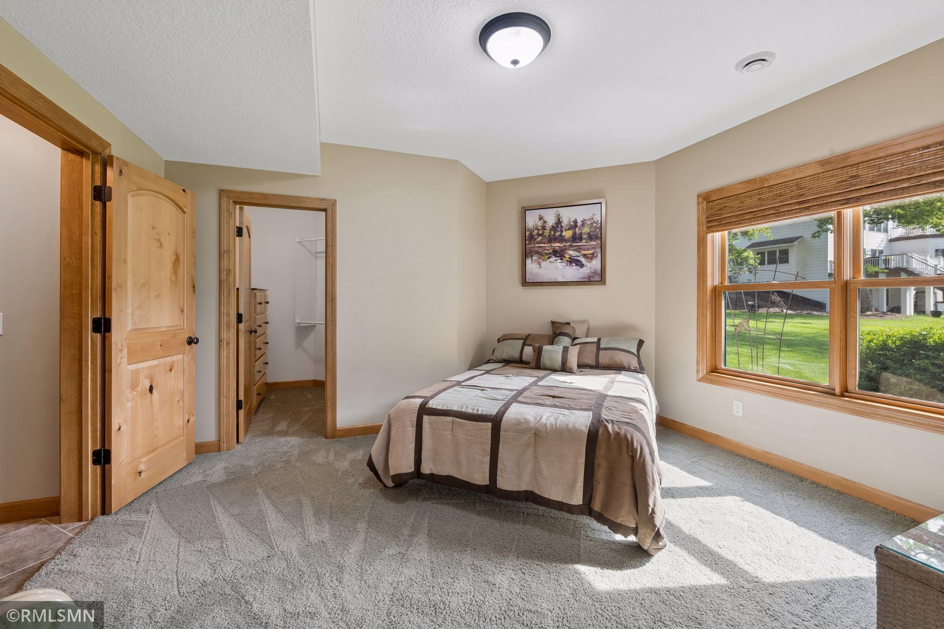 Lower level guest suite bedroom