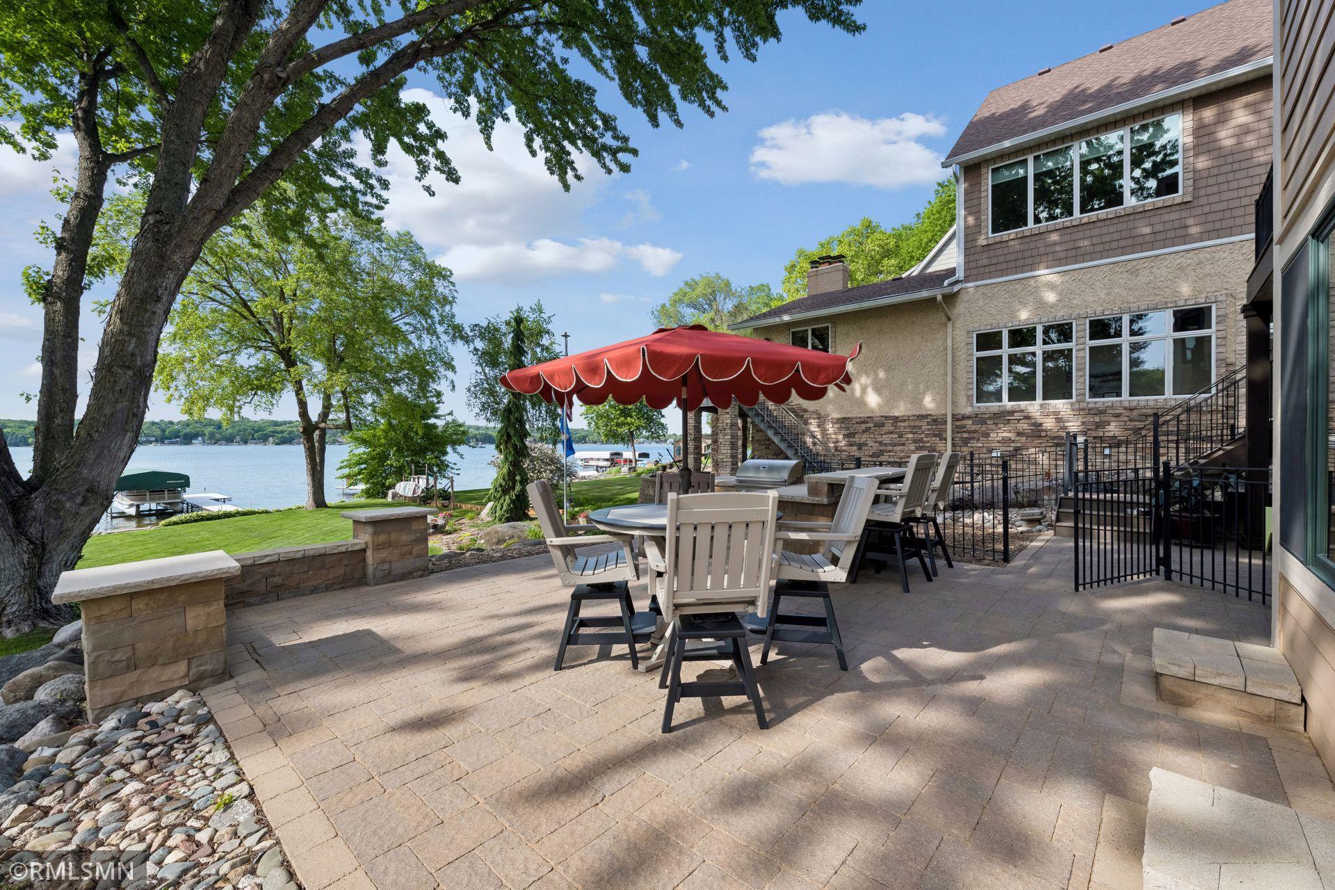 Uncovered paver patio