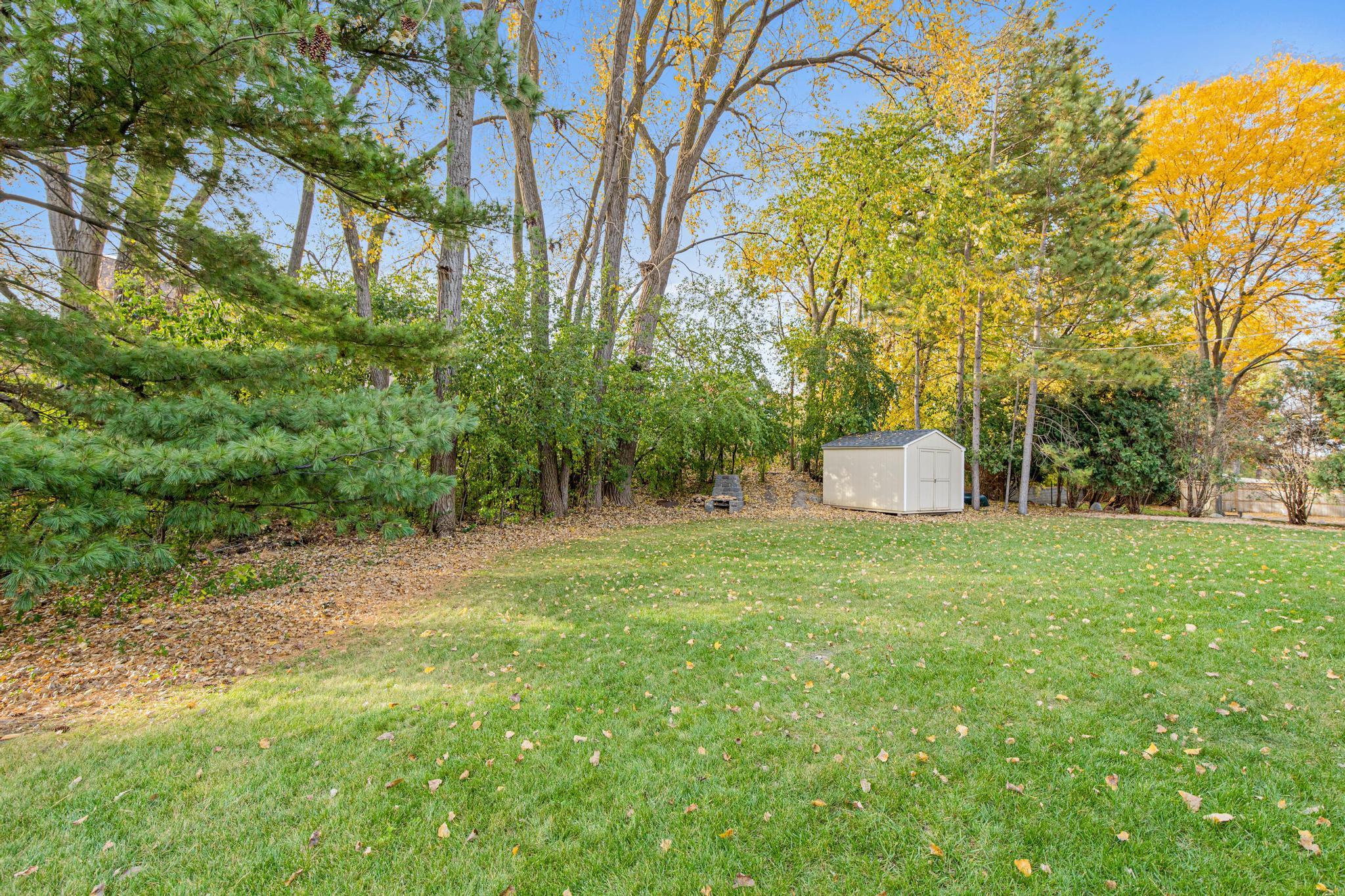 Nice, private, and flat backyard
