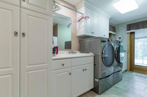 Main Level Laundry with Sitting Patio right out the door