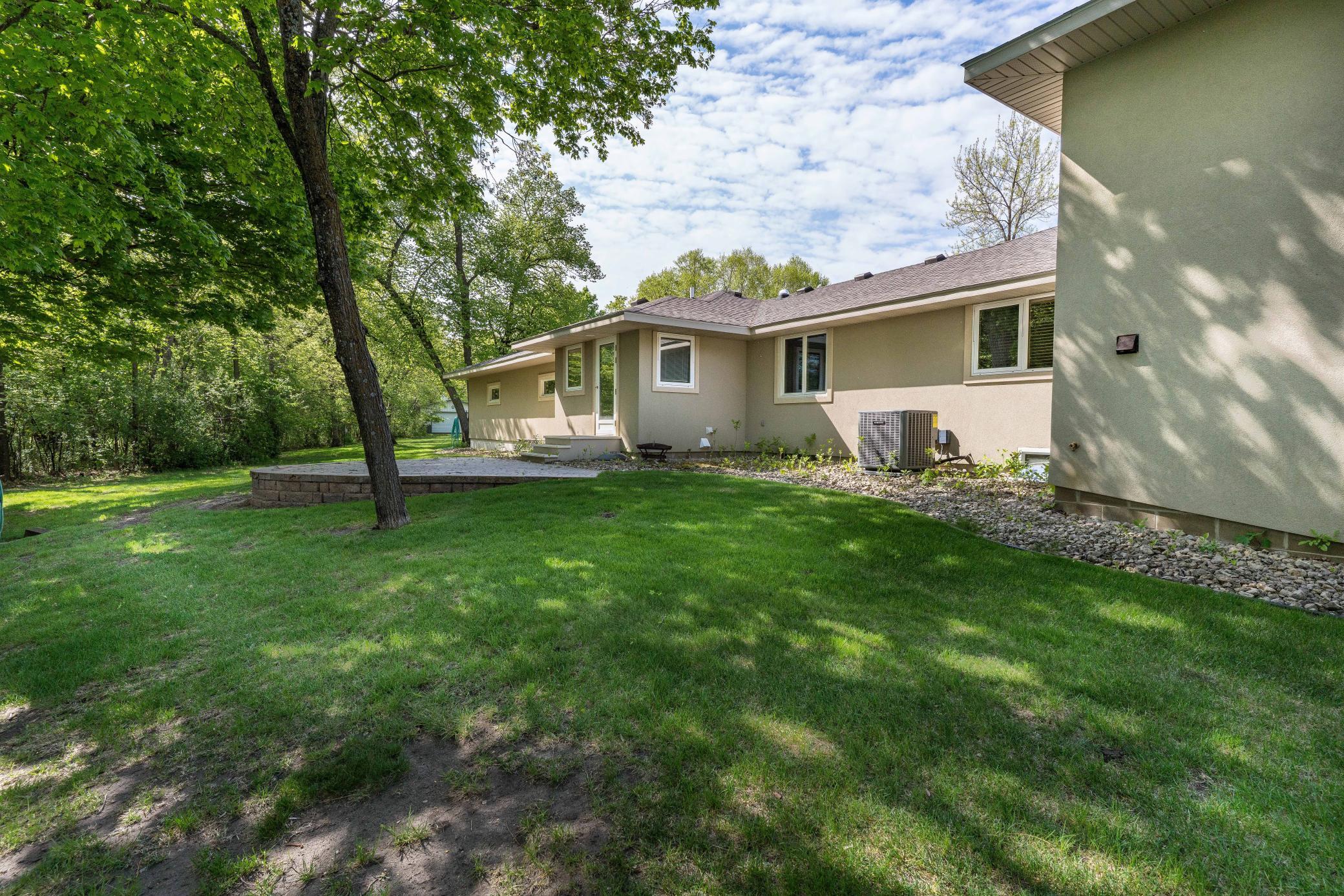 North side of Home with Sitting Patio