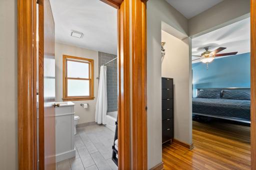 Hallway Between 2 Main Floor Bedrooms and Bathroom