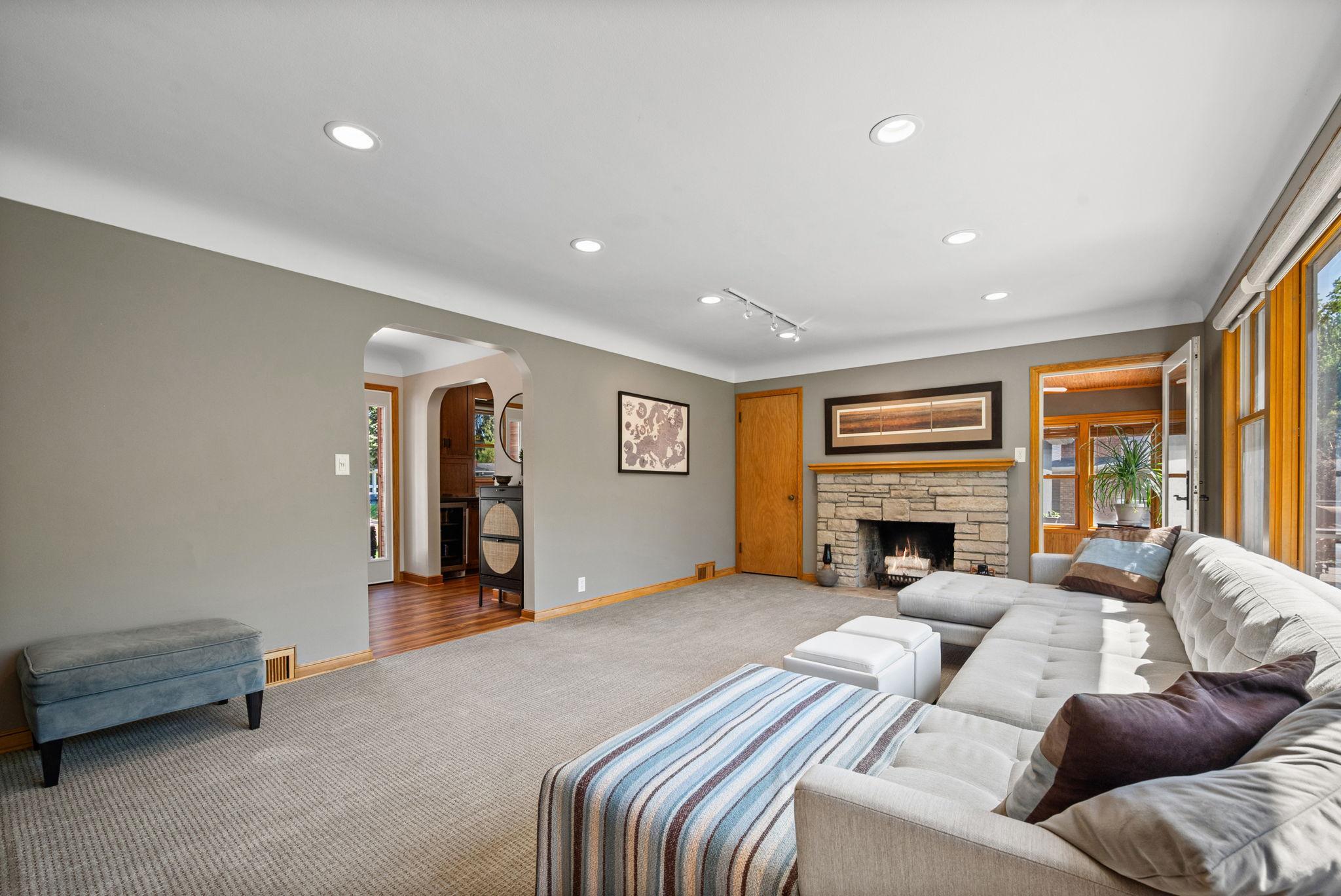 Note the Recessed Overhead lighting