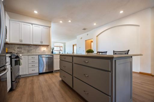 Huge center island with plenty of Storage!
