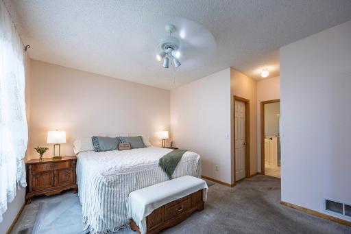 Large primary bedroom with Walk-in Closet and Ensuite Bathroom!