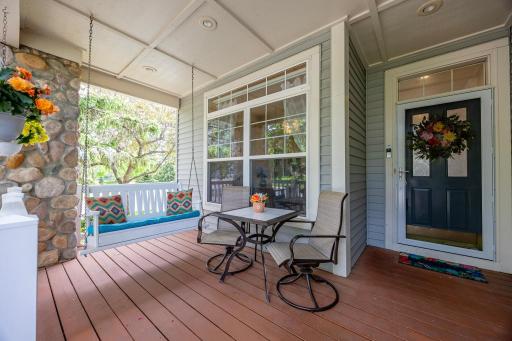 Sip your morning coffee on the beautiful front porch with swing!