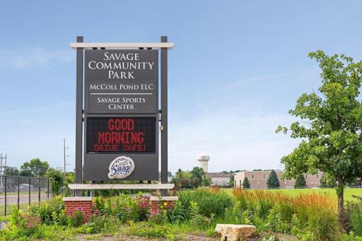 Savage Community Park is 1.2 miles from the home