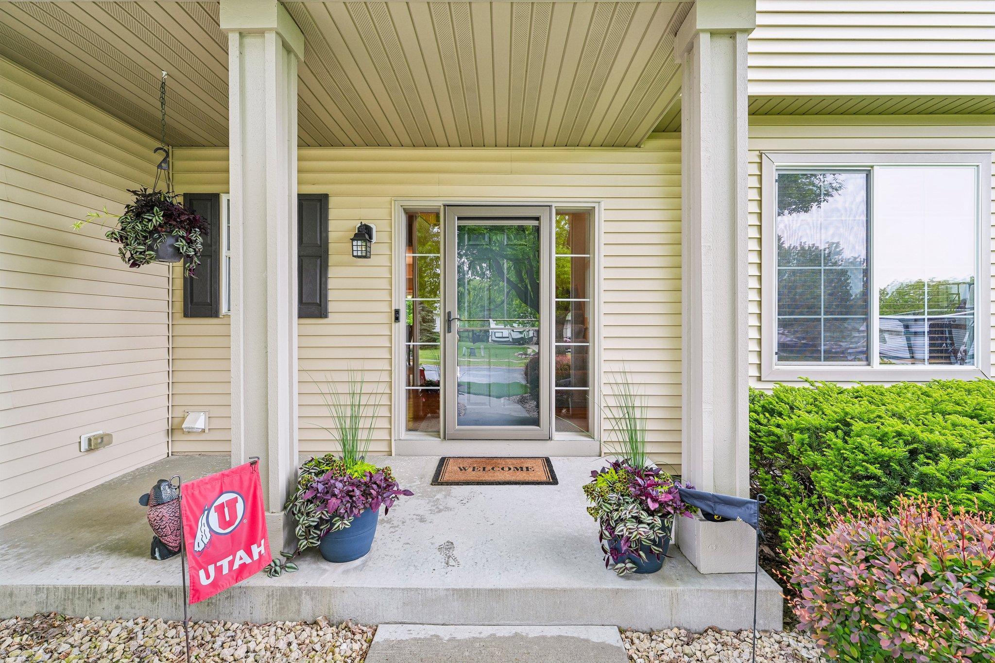 Covered front porch
