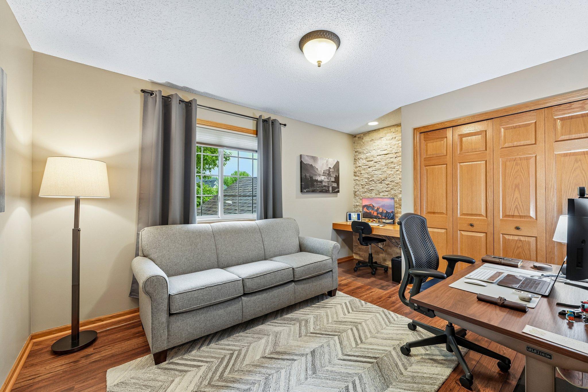 2nd bedroom used as a work from home office