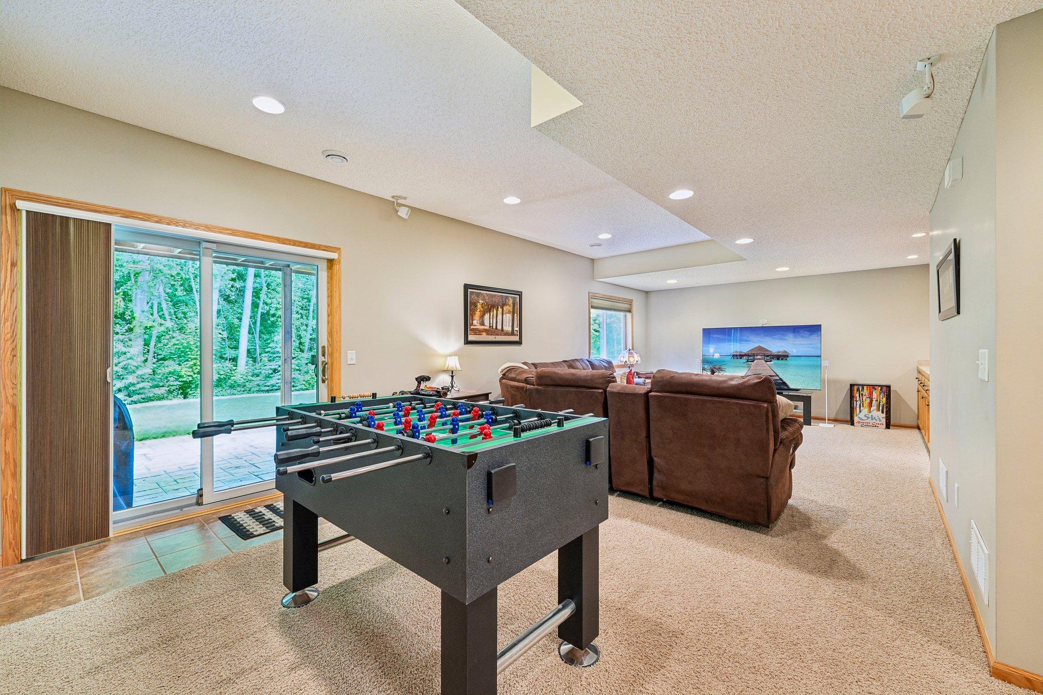 Walkout to patio