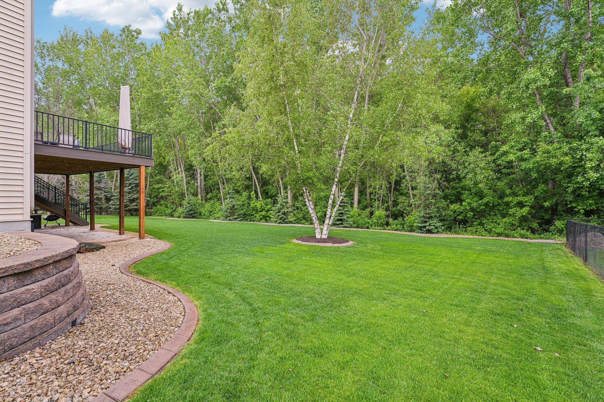 Private back yard