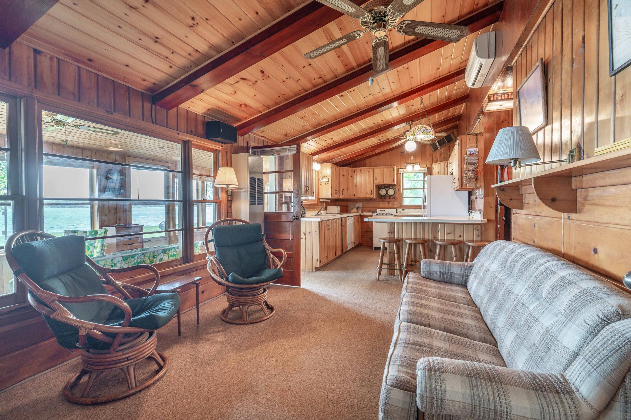 Living room and kitchen
