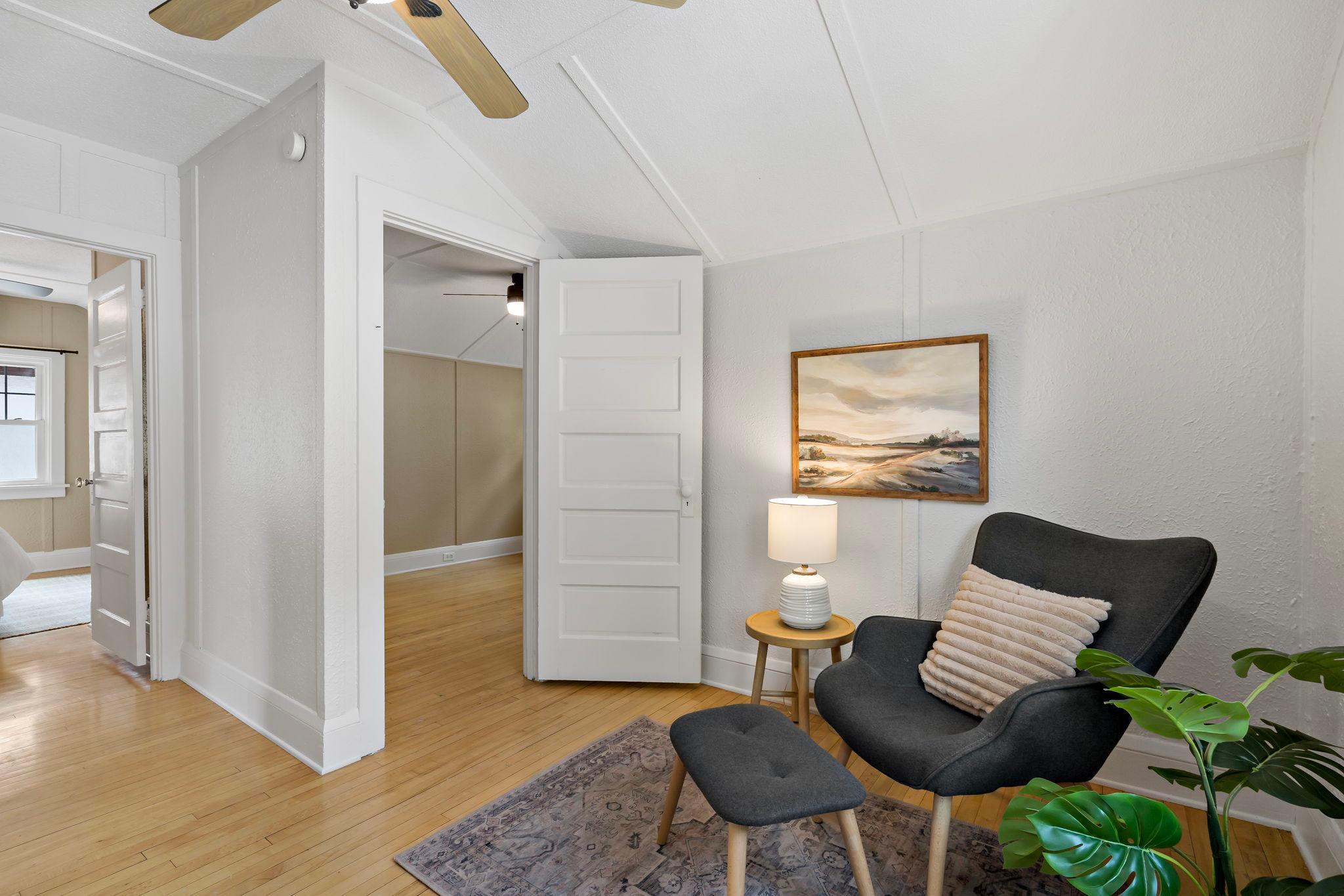Upstairs sitting area.