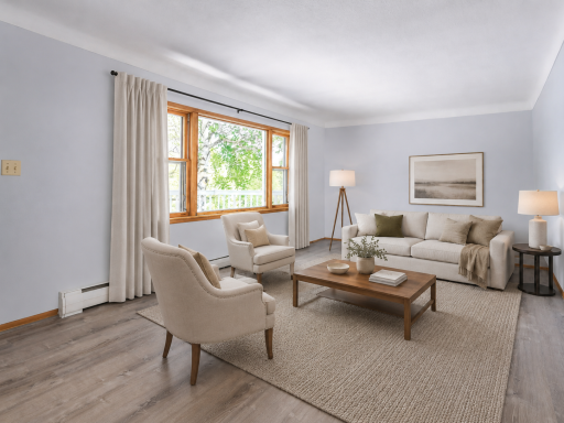 virtually staged living room