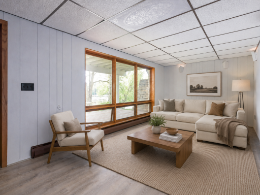 virtually staged family room